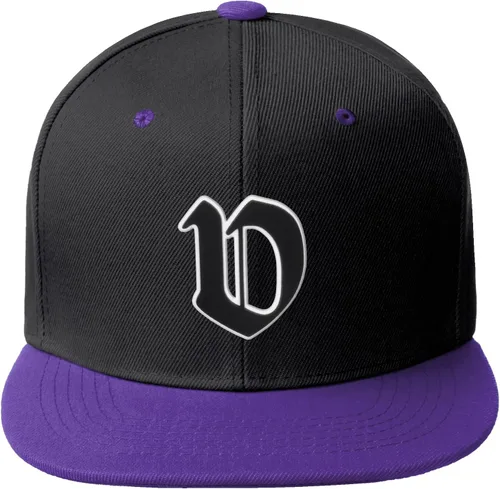 Miniatura 224 de Daxton Gorra clásica con visera de billete plano con letras del alfabeto inglés antiguo de la A a la Z