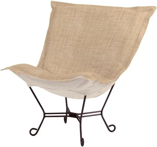 Miniatura 88 de Howard Elliott Collection Avanti Pecan - Silla de asiento oscilante con funda, silla multiusos de mariposa con marco de titanio, muebles de patio