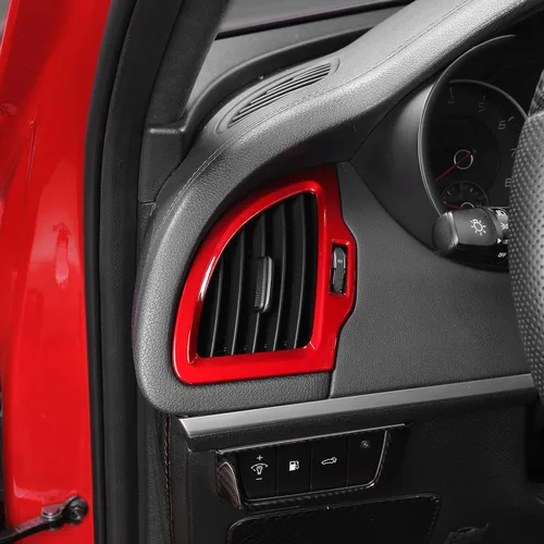 Miniatura 6 de YOUTOOCAR 2 cubiertas laterales de ventilación compatibles con accesorios Kia Stinger 2018-2023 (rojo)