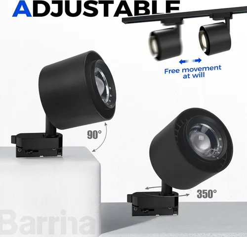 Miniatura 6 de Barrina TR40c - Luz de cultivo de pista para cultivo en interiores, 3 x 40 W, ángulo de haz ajustable de 15 ° a 60°, lámpara de cultivo de espectro