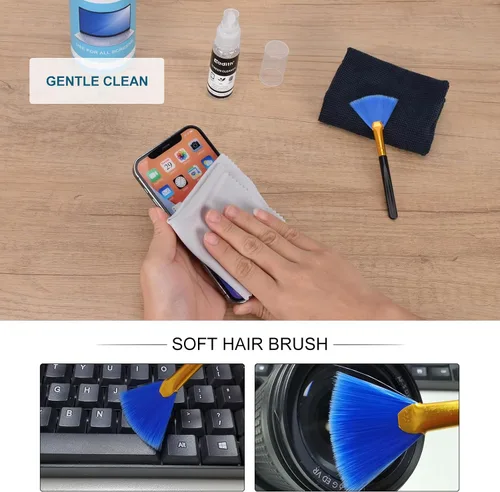 Miniatura 3 de Limpiador de pantalla de 17.9 onzas Spray Cadith Kit de limpieza de pantalla táctil para pantalla de TV, computadora, computadora portátil