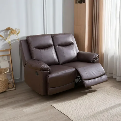Miniatura 15 de A Ainehome Juego de sofá reclinable de lujo para sala de estar, juego de sofá reclinable de cuero y sillas de dos plazas, juegos de muebles de sala