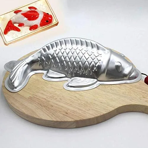 Miniatura 2 de Molde Koi en forma de pez - Molde para pastel de aleación de aluminio 3D (10 pulgadas)
