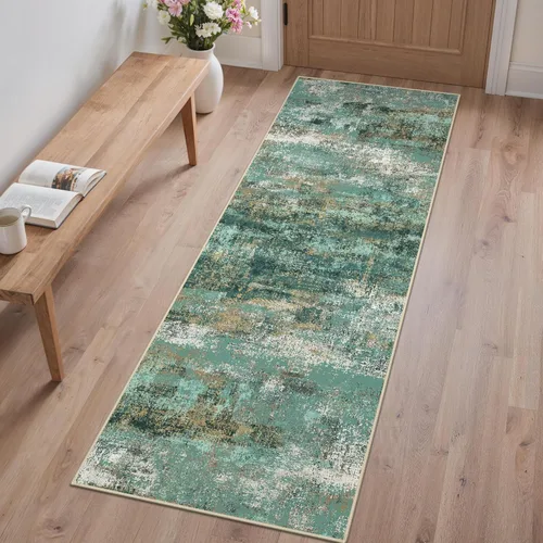 Miniatura 61 de GENIMO Alfombra antideslizante de 2 x 6 pies, lavable para pasillos de cocina, alfombras de cocina modernas abstractas, alfombra ligera de pelo bajo
