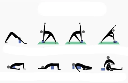 Miniatura 3 de Bloques de yoga para mujer, paquete de 2 bloques de yoga de espuma EVA sin látex, 9 x 6 x 3 pulgadas, superficie antideslizante, bloque de yoga
