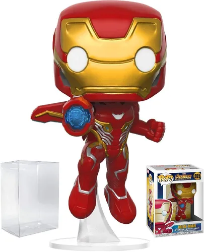 Miniatura 7 de POP Marvel: Avengers Infinity War - Figura de vinilo de Iron Man Funko (paquete con funda protectora de caja compatible)