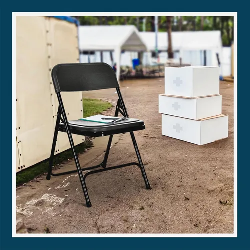 Miniatura 13 de OEF Furnishings OEF800 Series - Sillas plegables de plástico de alta resistencia, asientos ligeros y duraderos