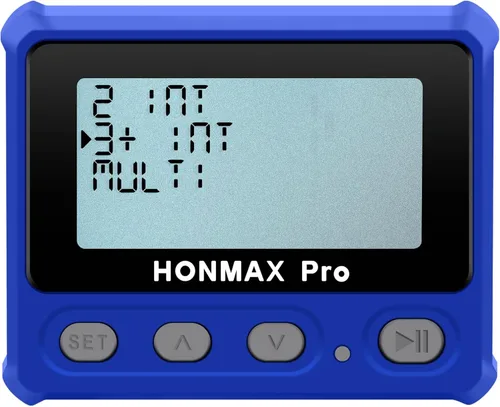 Miniatura 2 de HONMAX Temporizador de intervalo profesional 8100 y cronómetro, retroiluminación, carga USB-C, reloj (azul)