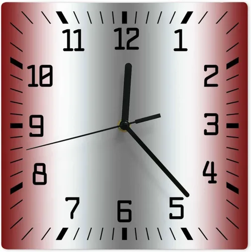 Miniatura 16 de Reloj de pared de madera blanco y negro degradado, silencioso, sin tictac, simple, abstracto, a rayas, estilo granja, cuadrado, funciona