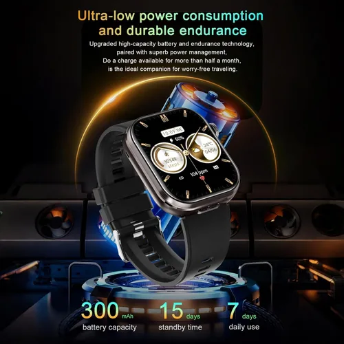 Miniatura 8 de Reloj inteligente Desong con auriculares, pantalla HD de 2.02", reloj de fitness, responder/realizar llamadas, reloj inteligente 2 en 1