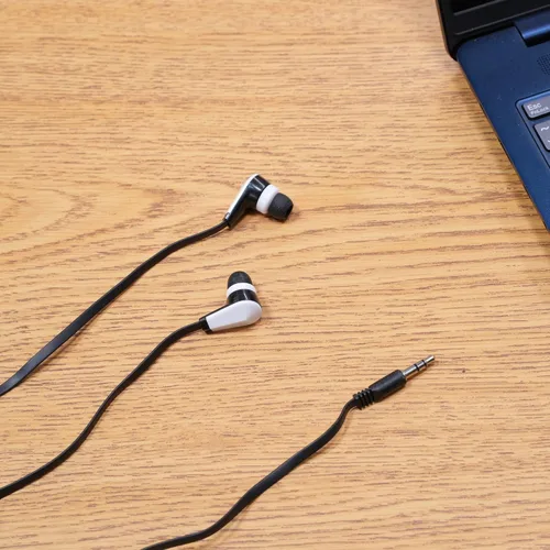 Miniatura 5 de Califone Auriculares E-2 E2, color negro