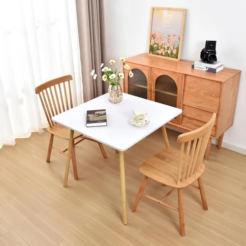 Miniatura 5 de Mantel ajustado blanco con elástico para mesas plegables de 48x48 pulgadas, manteles lavables y elásticos de elastano para mesas de cartas, manteles