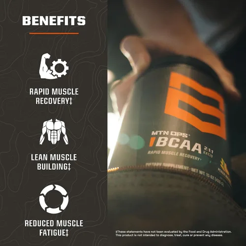 Miniatura 3 de MTN OPS BCAA Powder - Suplemento en polvo de aminoácidos 2:1:1 para una rápida recuperación muscular y reparación sin azúcar ni gluten, 30