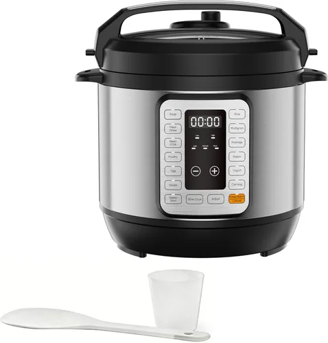 Miniatura 11 de Simple Deluxe 8QT - Olla a Presión Eléctrica Múltiple 16 en 1, Multi-Cocina Antiadherente de Acero Inoxidable para Hacer Yogur, Cocción Lenta