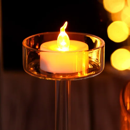 Miniatura 5 de AGPTEK Función de temporizador, paquete de 24 velas LED sin llama, incluye CR2032 y batería reemplazable, amarillo cálido, paquete de 24 velas