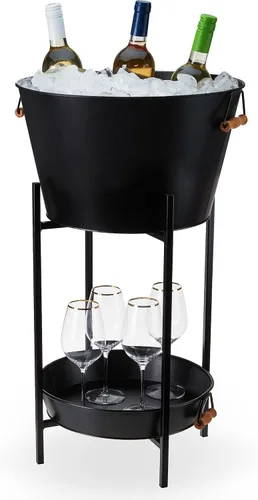 Miniatura 13 de Cubos de Bebida Twine Cheers, Cubos Galvanizados para Entretener, Cubos de Bebidas para Fiestas, Gran Cubo de Hielo y Canasta de Regalo, Cubos