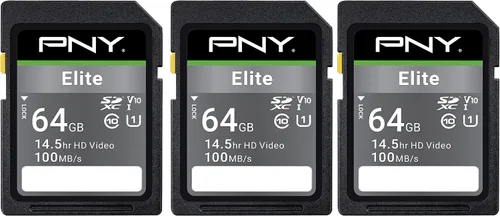 Miniatura 9 de PNY Tarjeta de memoria flash Elite Class 10 U1 V10 SDHC de 32 GB – lectura de 100 MB/s, clase 10, U1 Full HD, UHS-I, tamaño completo SD