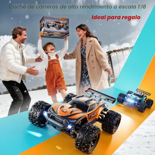 Miniatura 7 de HOMETALL 1:18 Coches RC Rápidos para Adultos - 38+ KPH Coche de Control Remoto Todo Terreno - Camión Monstruo RC de Alta Velocidad 4x4 Todo Terreno