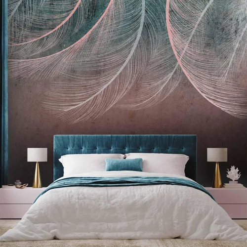 Miniatura 45 de artgeist Mural de pared de plumas de 98 x 69 pulgadas, tamaño XXL, no tejido, de forro polar, para decoración de pared, impresión fotográfica, #10