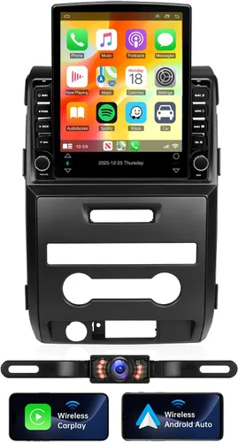 Miniatura 8 de Radio de coche de 9.7 pulgadas para Ford F150 2009 2010 2011 2012 doble DIN con Carplay inalámbrico Android Auto [2+32G] Bluetooth pantalla estéreo