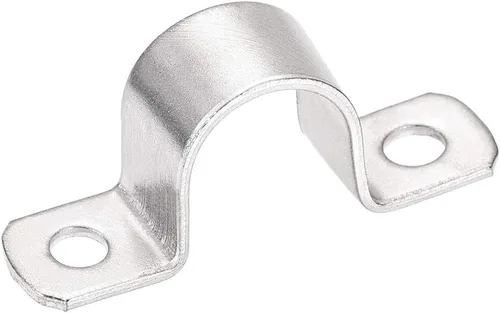 Miniatura 7 de uxcell Correa de tubo rígida de 0.630 in (0,6 pulgadas), 2 correas de tubo de agujeros 304 abrazadera de tubo de tensión de acero inoxidable 2 piezas