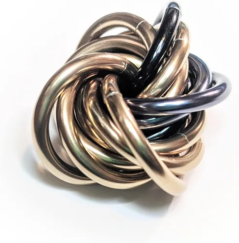 Bola Fidget Möbii (MultiColor): Herramienta de alivio del estrés, ansiedad y estimulación para TDAH, silenciosa para el hogar, viajes, oficina o