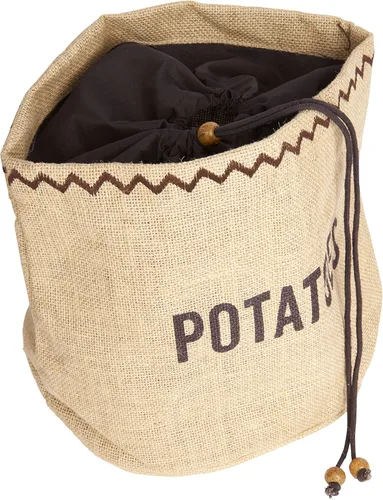 Miniatura 7 de KitchenCraft Natural Elements - Bolsa de cebolla con forro opaco, color marrón, 0.8 x 0.8 in