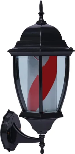 Miniatura 3 de Barra de peluquería LED brillante globo luz,Peluquería Barbería Señal abierta,Rotación de tiras giratorias rojas, blancas y azules,IP44 impermeable