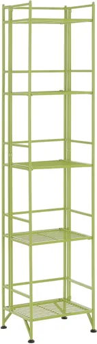 Miniatura 6 de Convenience Concepts Designs2Go - Estante para almacenamiento extra de 2 pisos, metal, plegable, Metal, Blanco