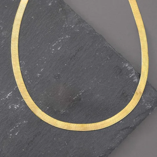 Miniatura 4 de Ross-Simons Italian 6mm Herringbone Chain Necklace