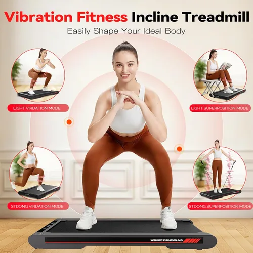 Miniatura 4 de Sperax Walking Treadmill Pad with APP, 3 in 1 Under Desk Treadmill, 400W Low Noise Walking Vibration Pad with Remote Control,Portable Treadmills for