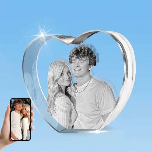 Miniatura 13 de Foto en cristal 3D de HAN'S LASER, regalo personalizado con tu propia foto, regalo único para el día del padre, regalo de matrimonio, regalo