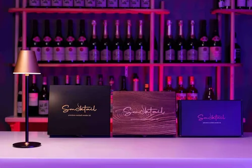 Miniatura 3 de Kit Premium de Ahumador para Cóctel de Smoktail - Kit Premium de Ahumador de Bourbon para Elaborar Exquisitos Cócteles Afumados para Hombres