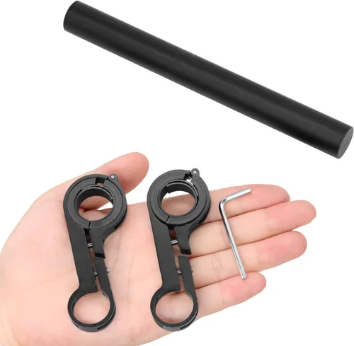 Miniatura 7 de Extensor de manillar de bicicleta, barra de extensión de bicicleta, abrazadera doble, soporte de aleación de aluminio, accesorios de bicicleta