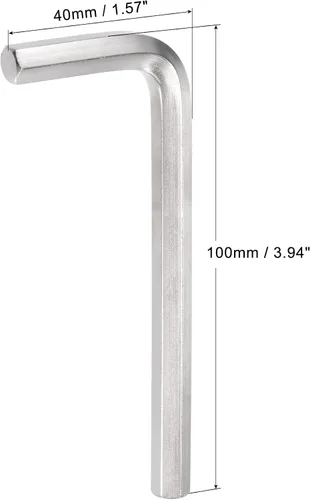 Miniatura 2 de uxcell Llave hexagonal de 0.315 in, herramienta de reparación CR-V en forma de L