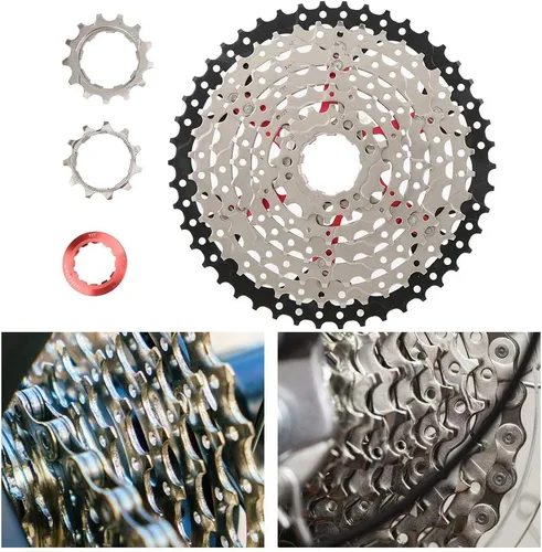 Miniatura 5 de 8 velocidad 46t engranaje grande bicicleta de montaña hueco casete Freewheel accesorio