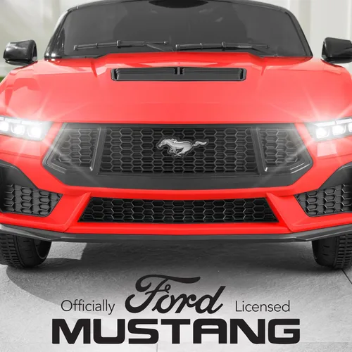 Miniatura 2 de Best Choice Products Carro de paseo eléctrico para niños de 12 V con licencia oficial Ford Mustang con control parental, luces LED, 2 velocidades