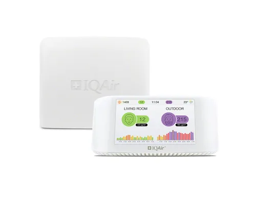Miniatura 10 de AirVisual Outdoor - Monitor de calidad del aire exterior, detecta PM1, PM2.5, PM10, CO2 opcional, temperatura, humedad, presión, diseño de sensor