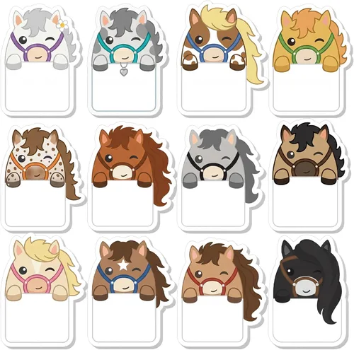 Miniatura 12 de Yinder 24 blocs de notas adhesivas divertidas Kawaii de animales, notas adhesivas de dibujos animados a granel, regalo autoadhesivo para San