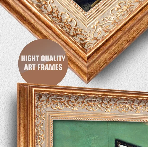 Miniatura 256 de A&T ARTWORK Campo de trigo con cipreses de Van Gogh Las reproducciones de arte clásico mundial, impresiones en lienzo giclée para decoración