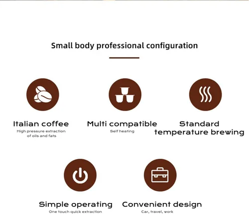 Miniatura 3 de VBESTLIFE Cafetera de viaje, máquina de café espresso portátil autocalentable compatible con cápsulas DolceGusto, tipo C para caravana, senderismo