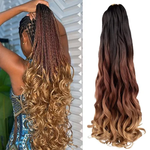 Miniatura 10 de Unionbeauty - Cabello rizado francés trenzado de 10 pulgadas, trenzas rizadas estilo Bob francés, cabello de ganchillo, 8 paquetes de trenzas