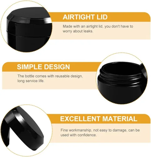 Miniatura 6 de Botellas de crema para ojos rellenables, paquete de 8 recipientes pequeños transparentes de viaje para suero facial, loción y bálsamo