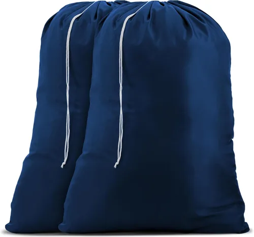 Miniatura 10 de Handy Laundry Nylon XL - Bolsa de gran capacidad con cordón de cierre, lavable a máquina, se ajusta a cestas o cestos de lavandería, sostiene 3 Verde