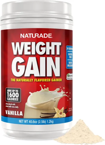 Miniatura 9 de Naturade - Mezcla de bebida totalmente natural para ganar peso - Sin gluten, sabor delicioso, 1600 calorías por porciones - Ganador de masa