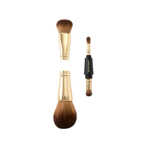 Miniatura 13 de LAURA GELLER NEW YORK - Brocha retráctil con mango de aluminio Kabuki, para todo el maquillaje facial y base para maquillaje facial líquido, crema