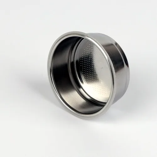 Cesta de filtro no presurizada de 2.008 in, tamiz de doble taza para portafiltro de 2.008 in, capacidad de polvo de 0.56 oz - Diámetro de agujeros