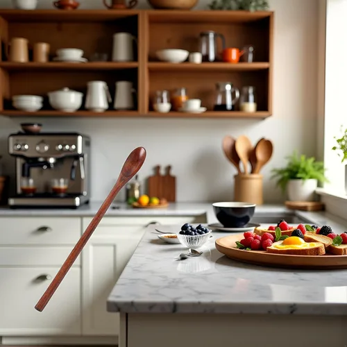Miniatura 7 de Cuchara de miel, cucharas de madera, cucharas de mango largo, cucharas de café, cucharas de té, cucharas de cocina para cocinar accesorios de café