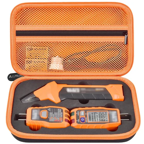 Miniatura 8 de Estuche de almacenamiento para buscador de disyuntores Klein, kit de reparación de salida y probador GFCI, solo caja
