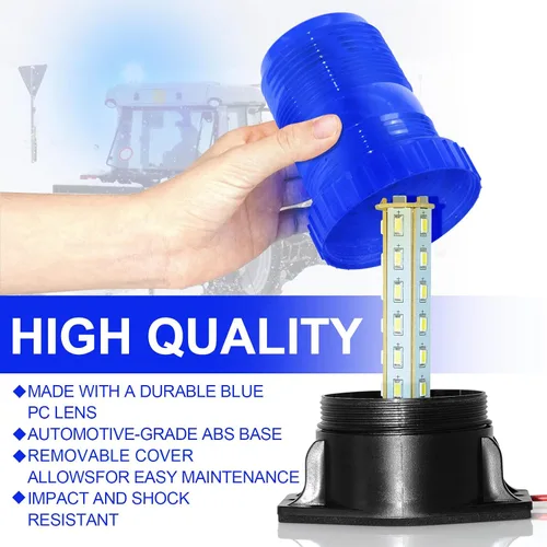 Miniatura 3 de eTzone 30 luces LED para carretilla elevadora, luces estroboscópicas azules de emergencia 360 luces intermitentes de advertencia 30 W DC10-110